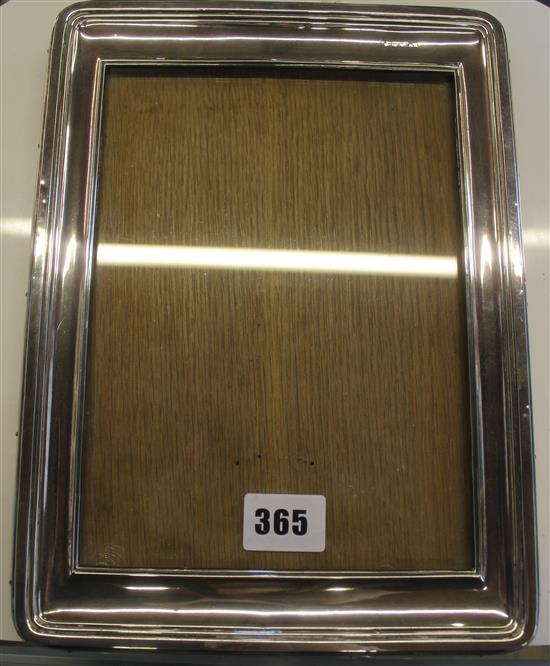 Silver rectangular photo frame